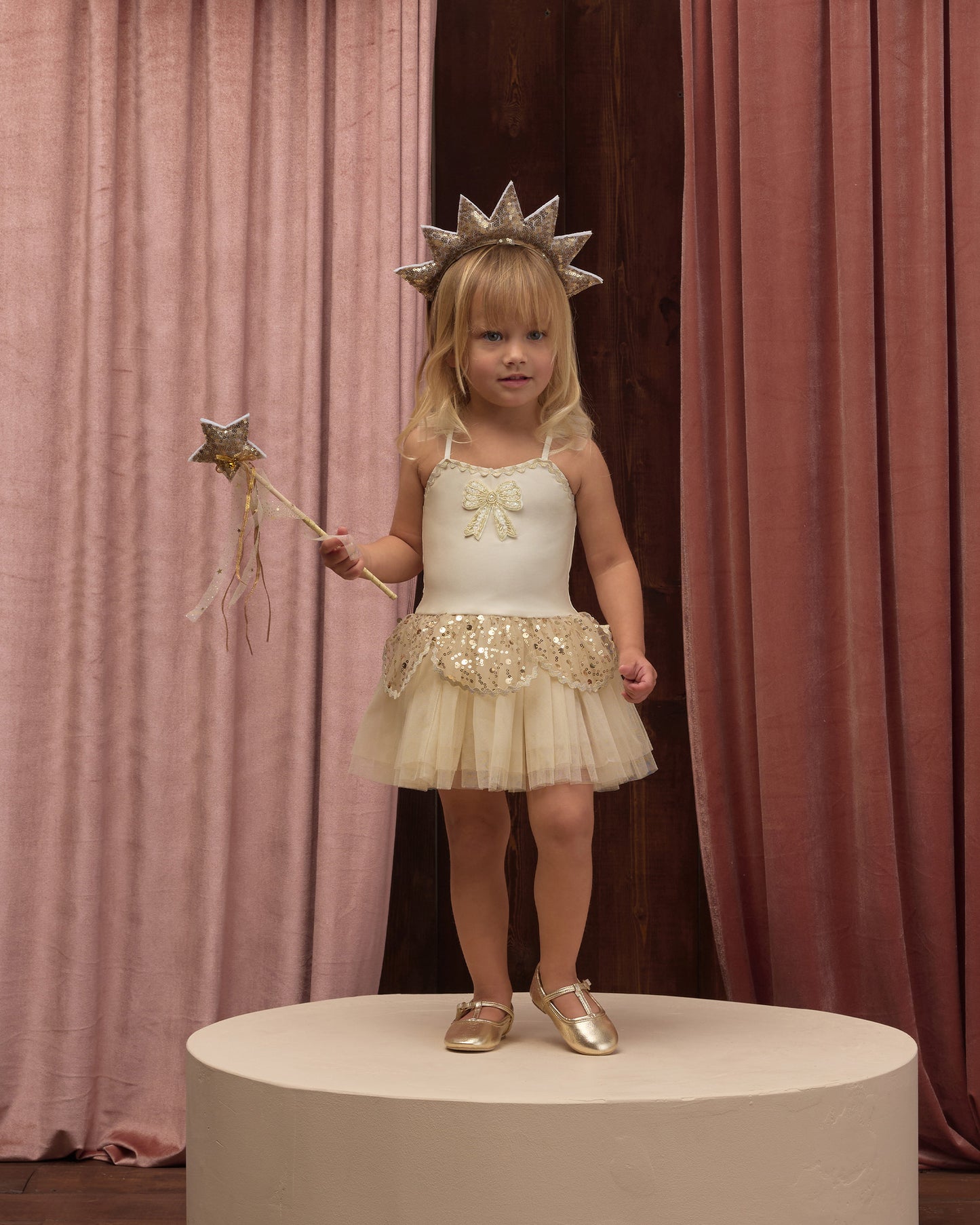 Sun Crown + Wand Gold - Rylee + Cru | Kids Clothes | Trendy Baby Clothes | Modern Infant Outfits |