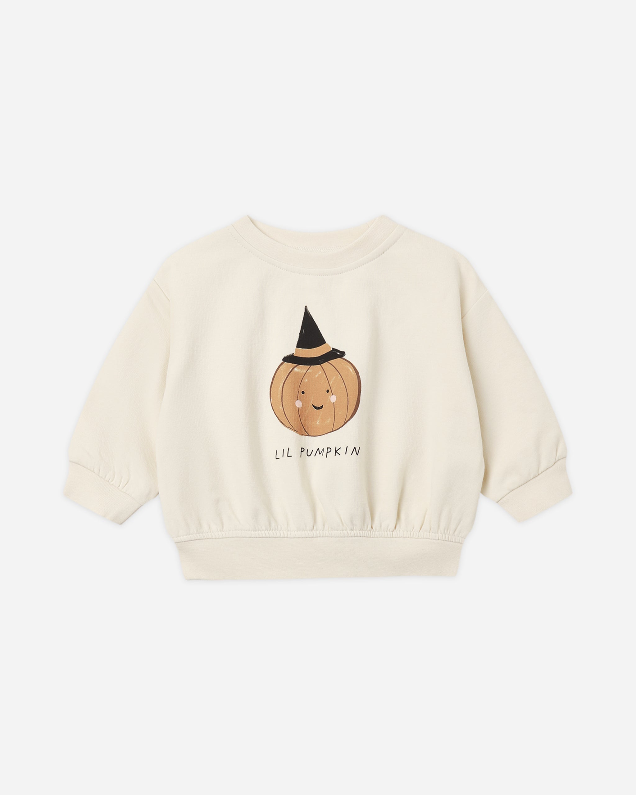 Relaxed Fleece Sweatshirt Lil Pumpkin - Rylee + Cru | Kids Clothes | Trendy Baby Clothes | Modern Infant Outfits |