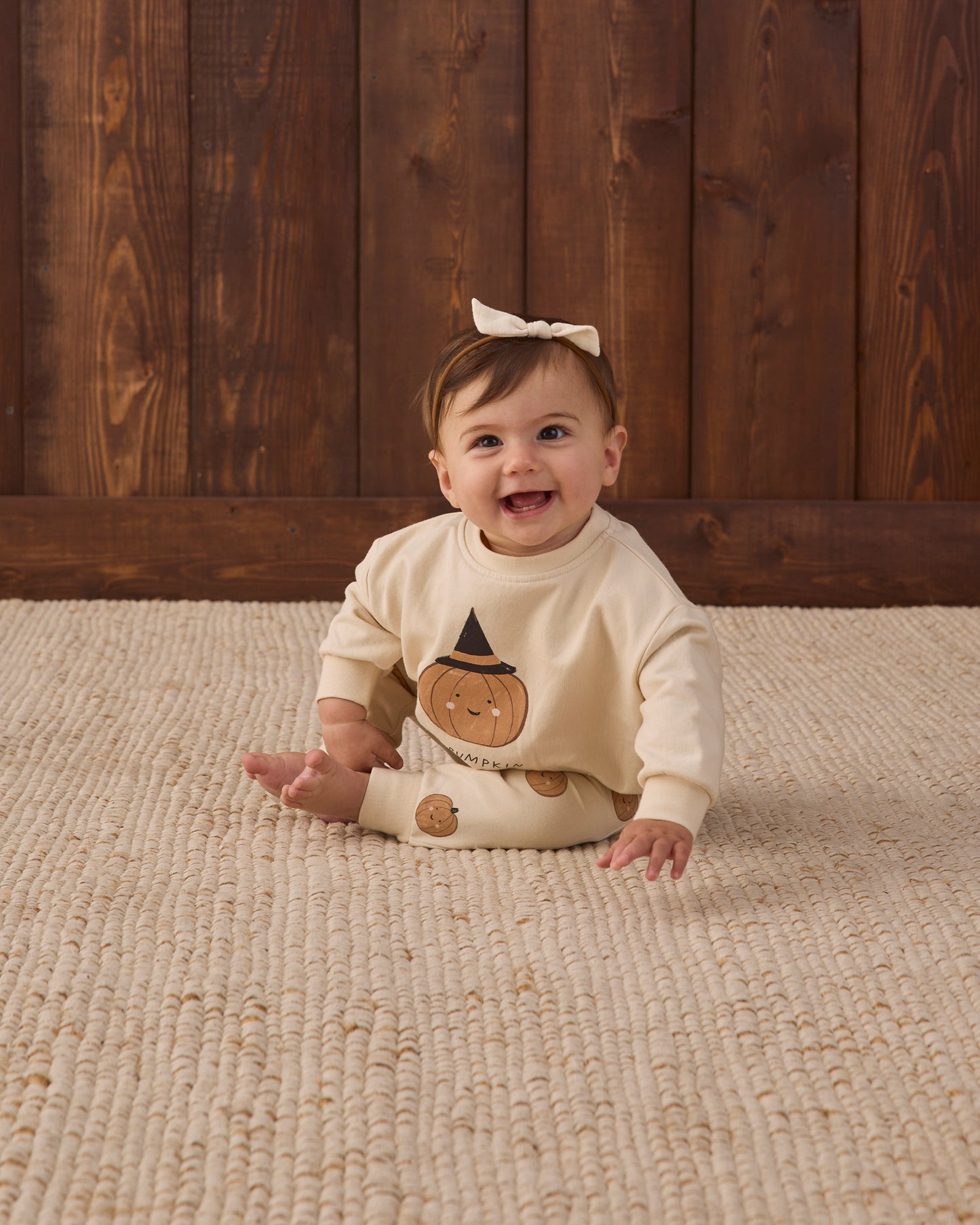 Relaxed Fleece Sweatshirt Lil Pumpkin - Rylee + Cru | Kids Clothes | Trendy Baby Clothes | Modern Infant Outfits |