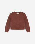 Scallop Cardigan Brick - Rylee + Cru | Kids Clothes | Trendy Baby Clothes | Modern Infant Outfits |