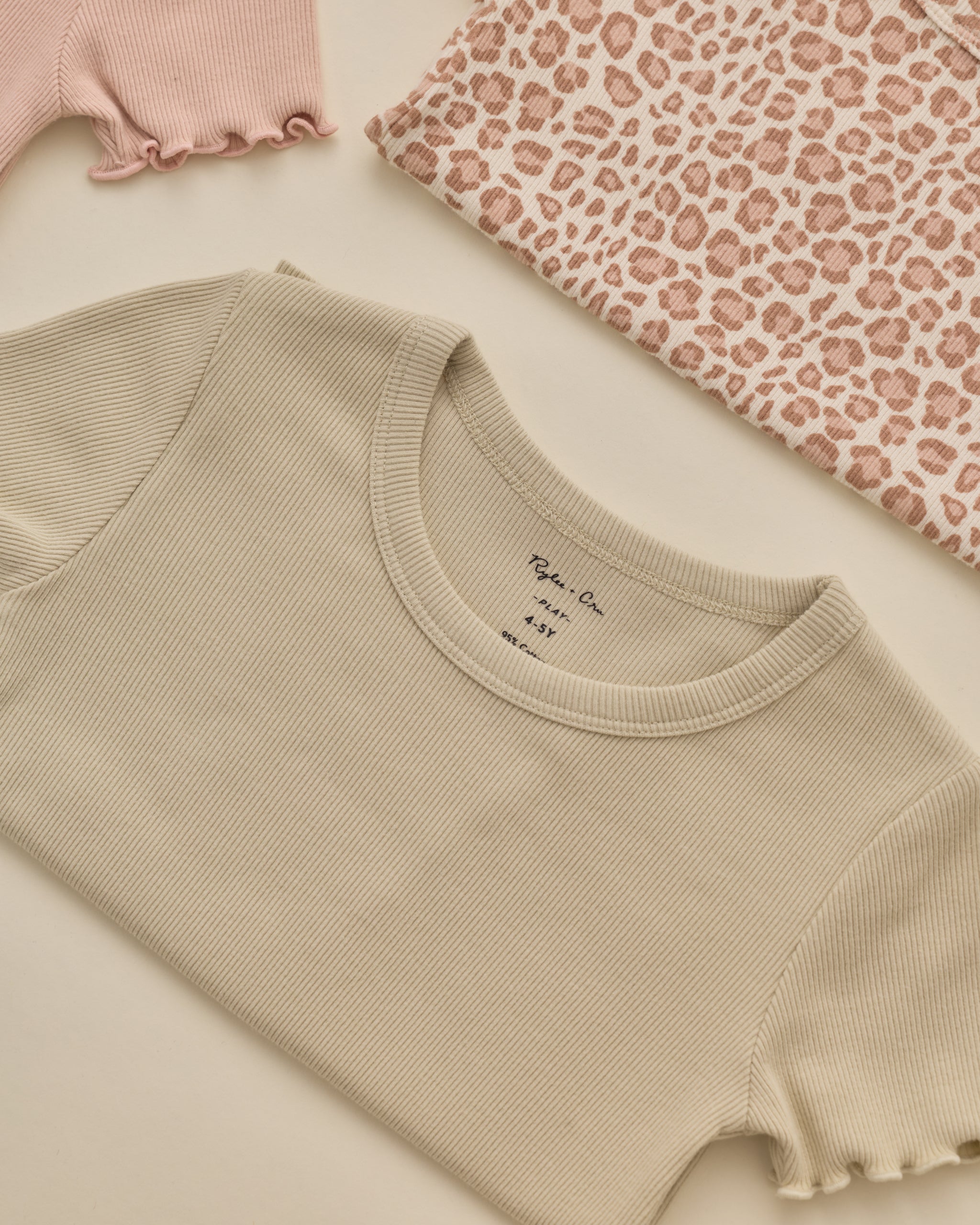 Ribbed Basic Tee Pistachio - Rylee + Cru | Kids Clothes | Trendy Baby Clothes | Modern Infant Outfits |
