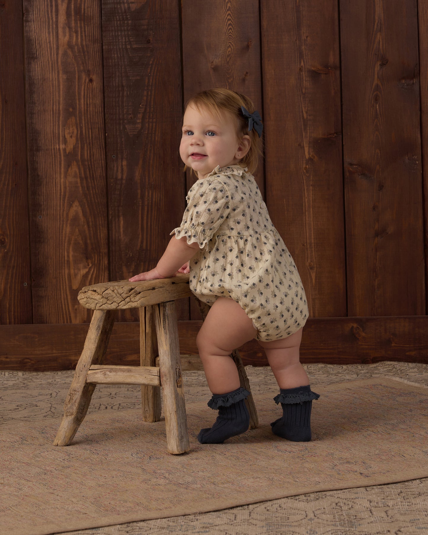 Liv Romper Vintage Fleur - Rylee + Cru | Kids Clothes | Trendy Baby Clothes | Modern Infant Outfits |