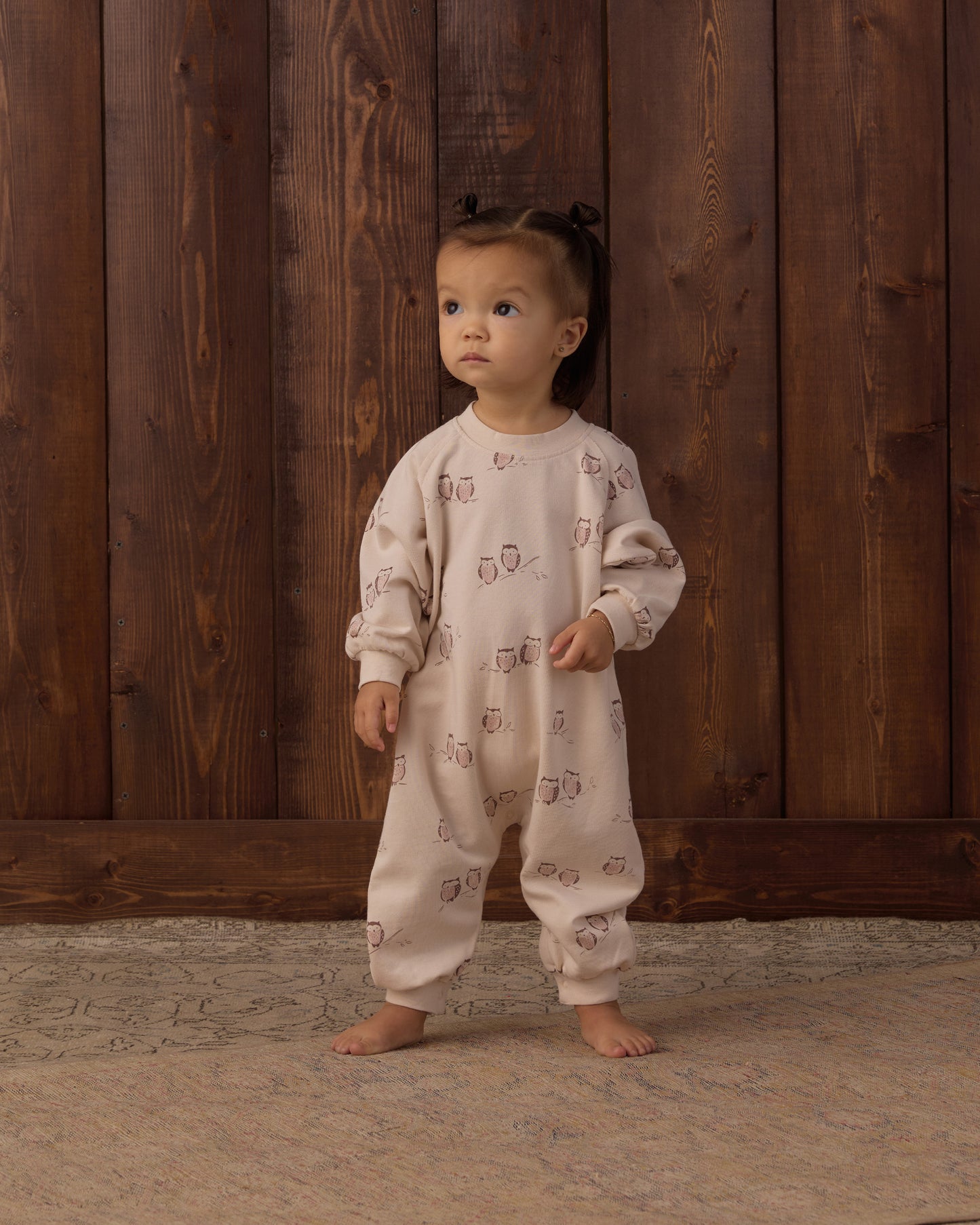 Raglan Jumpsuit Owls - Rylee + Cru | Kids Clothes | Trendy Baby Clothes | Modern Infant Outfits |