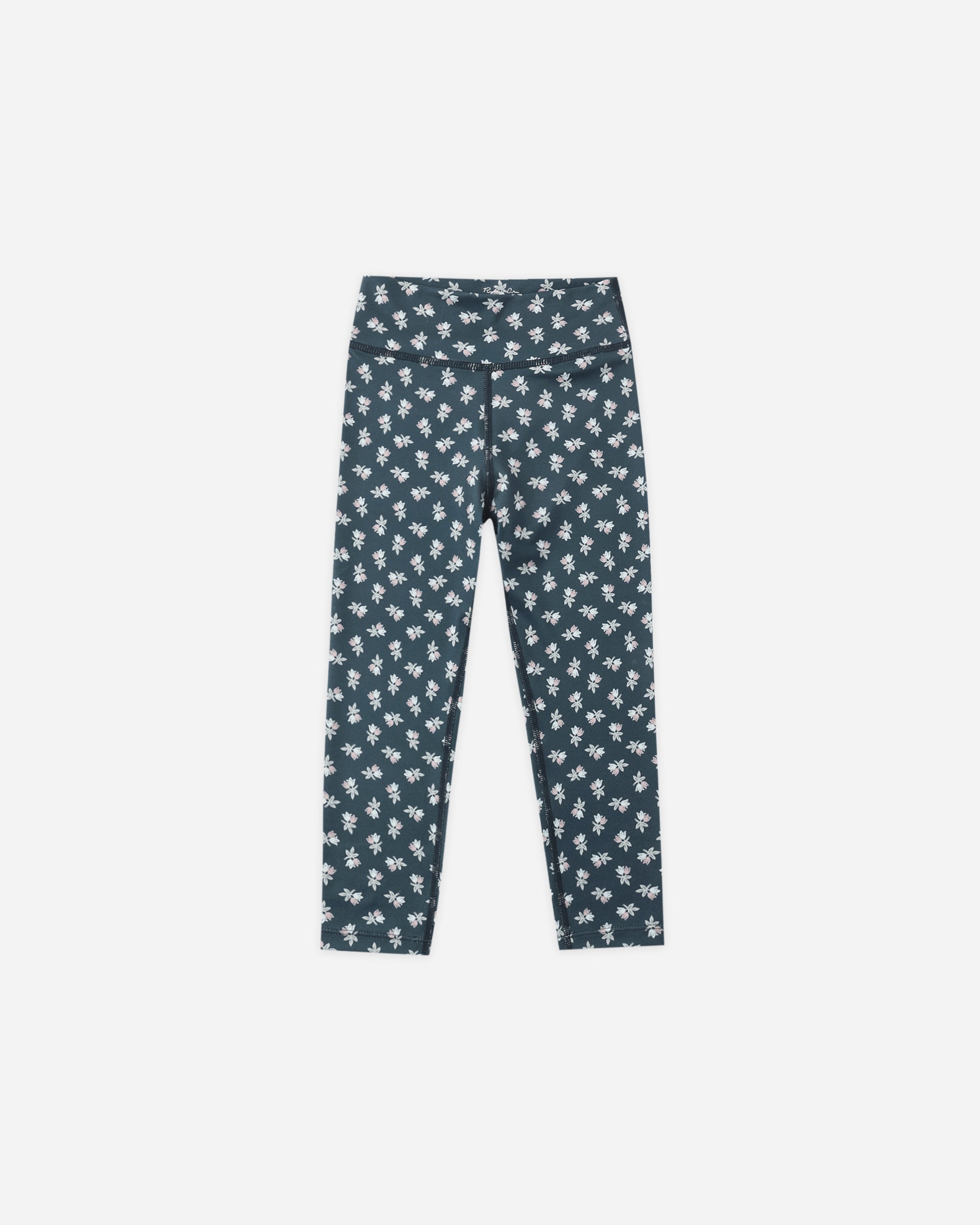Basic Legging Blue Blooms - Rylee + Cru | Kids Clothes | Trendy Baby Clothes | Modern Infant Outfits |