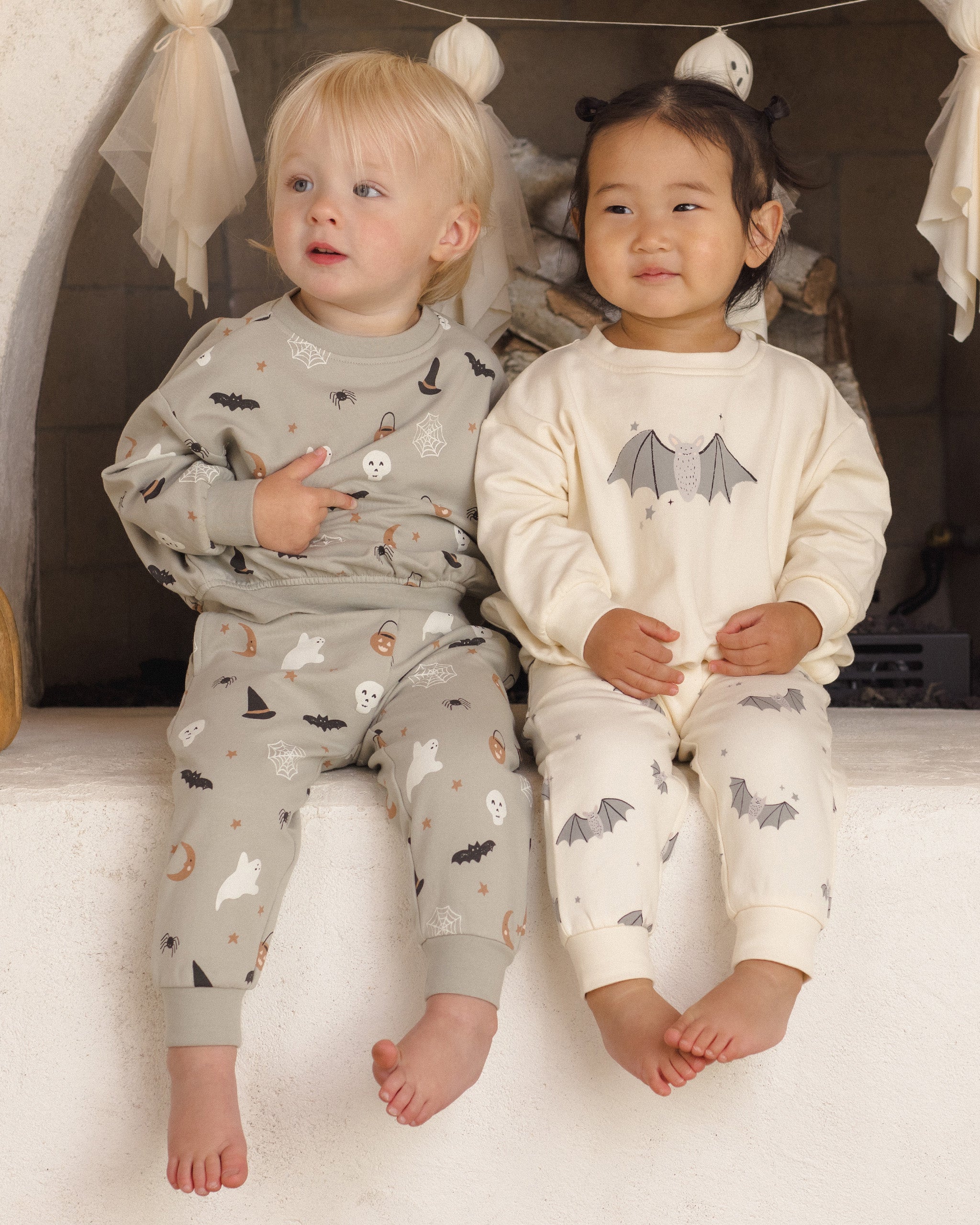 Relaxed Fleece Sweatpant Halloween Things - Rylee + Cru | Kids Clothes | Trendy Baby Clothes | Modern Infant Outfits |