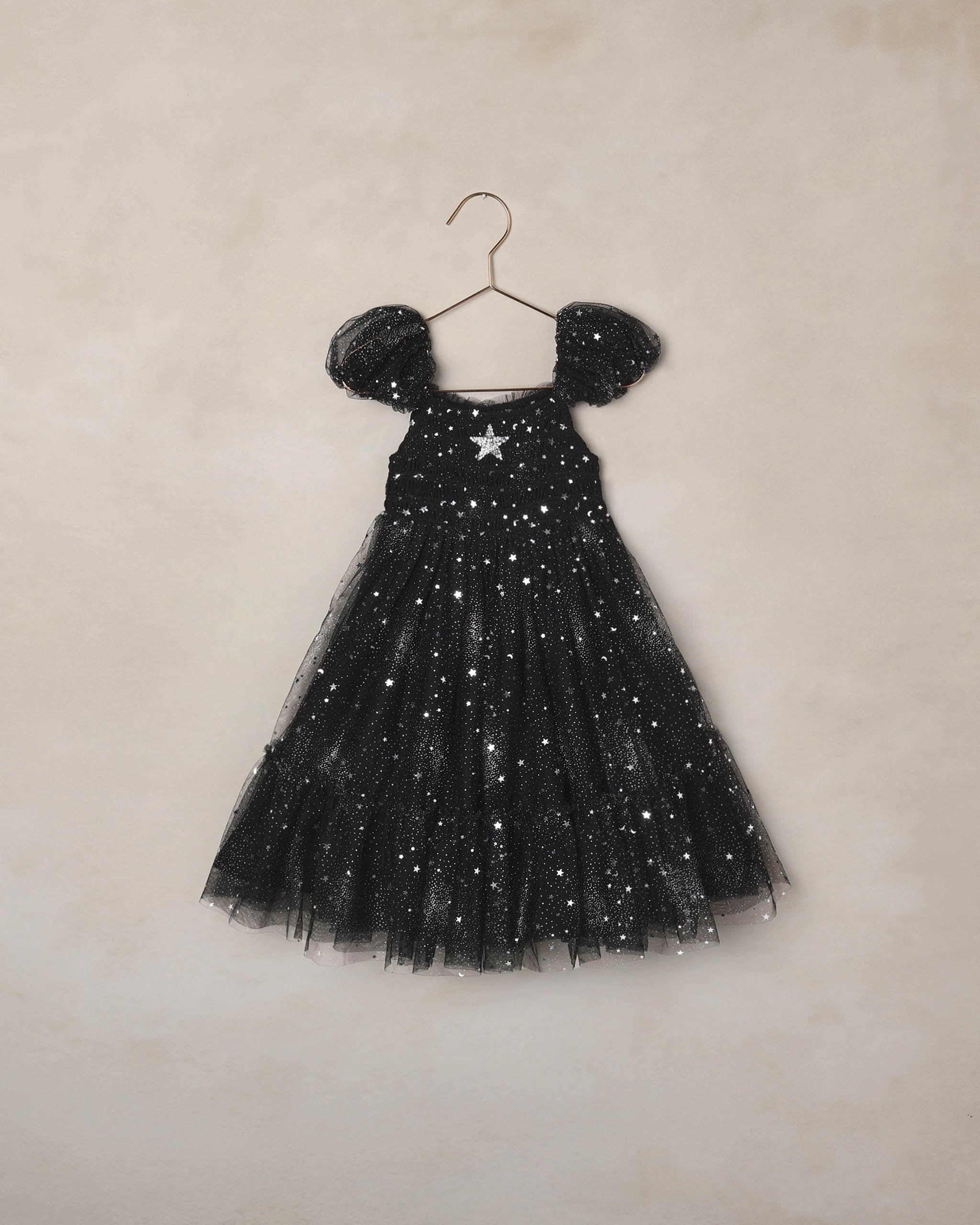 Clara Dress Silver Stars - Rylee + Cru | Kids Clothes | Trendy Baby Clothes | Modern Infant Outfits |
