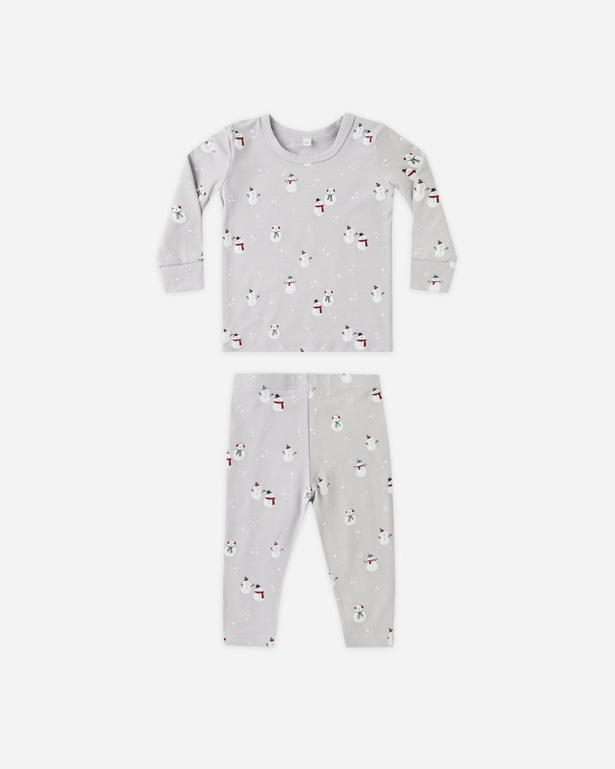 Bamboo Pajama Set Snowman - Rylee + Cru | Kids Clothes | Trendy Baby Clothes | Modern Infant Outfits |