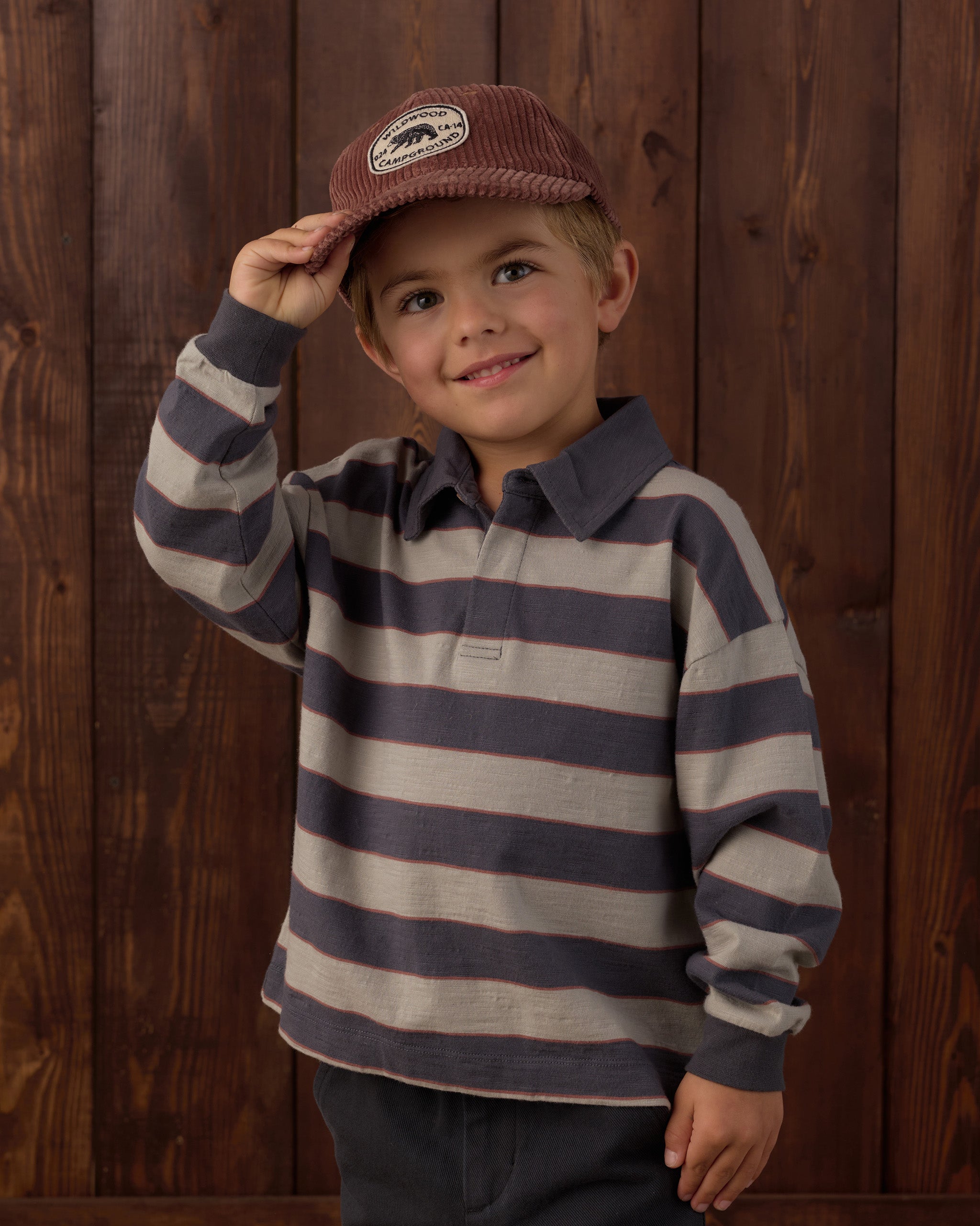 Rugby Polo Sage Stripe - Rylee + Cru | Kids Clothes | Trendy Baby Clothes | Modern Infant Outfits |