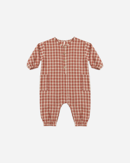 Relaxed Woven Jumpsuit Vintage Plaid - Rylee + Cru | Kids Clothes | Trendy Baby Clothes | Modern Infant Outfits |