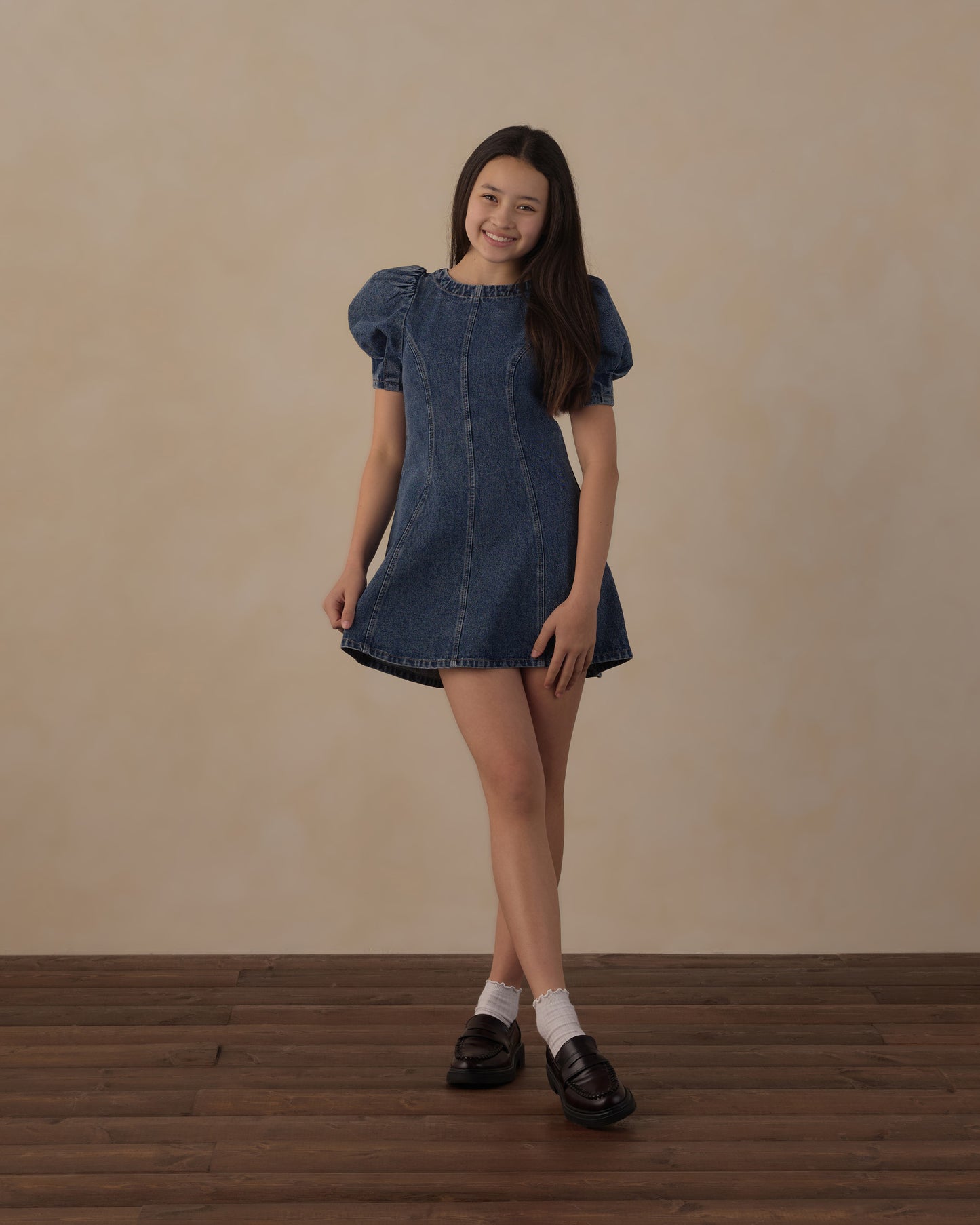 Teen Levi Mini Dress Indigo - Rylee + Cru | Kids Clothes | Trendy Baby Clothes | Modern Infant Outfits |