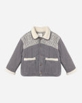 Lily Coat Slate Floral - Rylee + Cru | Kids Clothes | Trendy Baby Clothes | Modern Infant Outfits |