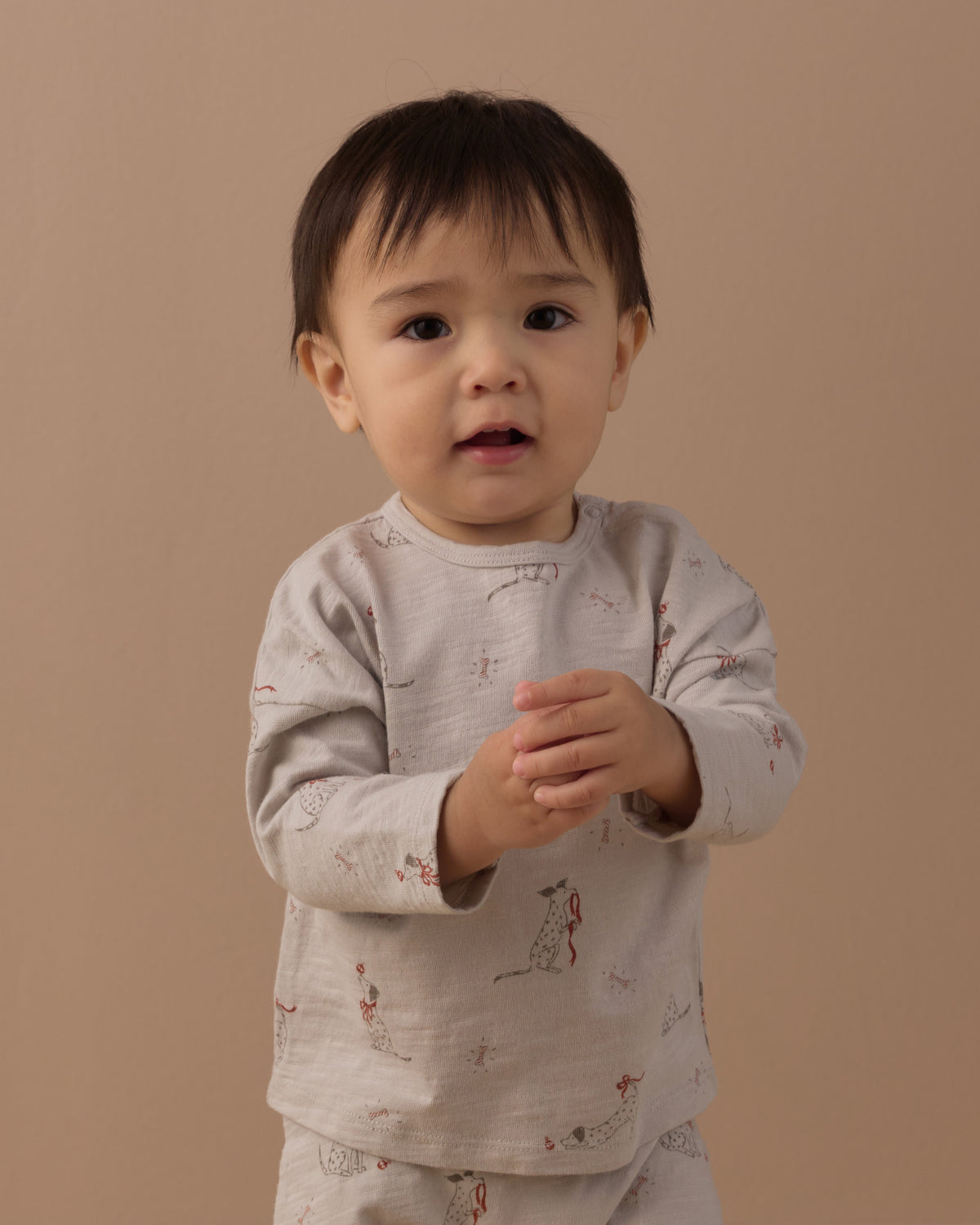 Long Sleeve Tee + Pant Set Dalmatian - Rylee + Cru | Kids Clothes | Trendy Baby Clothes | Modern Infant Outfits |