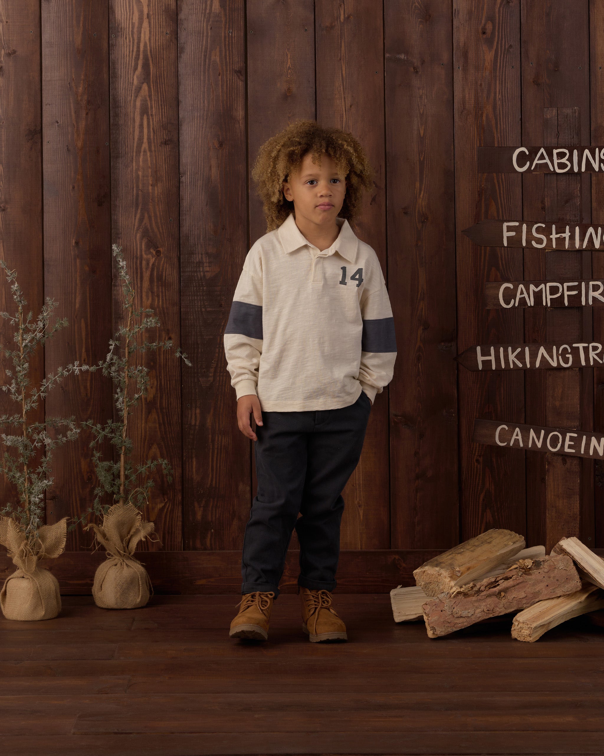 Rugby Polo Midnight - Rylee + Cru | Kids Clothes | Trendy Baby Clothes | Modern Infant Outfits |