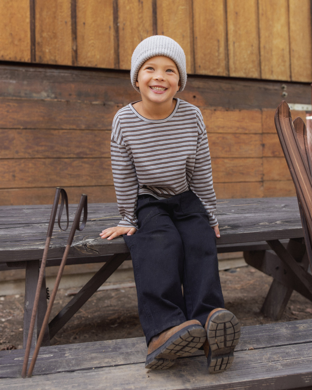 Long Sleeve Tee Vintage Stripe - Rylee + Cru | Kids Clothes | Trendy Baby Clothes | Modern Infant Outfits |