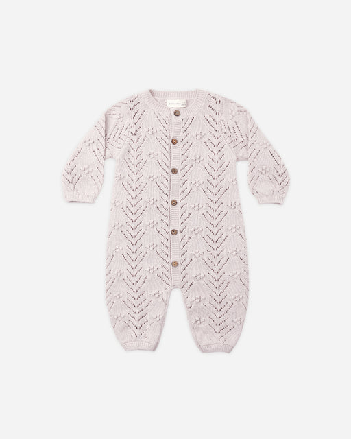 Long Sleeve Bubble Romper Lilac Mist - Rylee + Cru | Kids Clothes | Trendy Baby Clothes | Modern Infant Outfits |