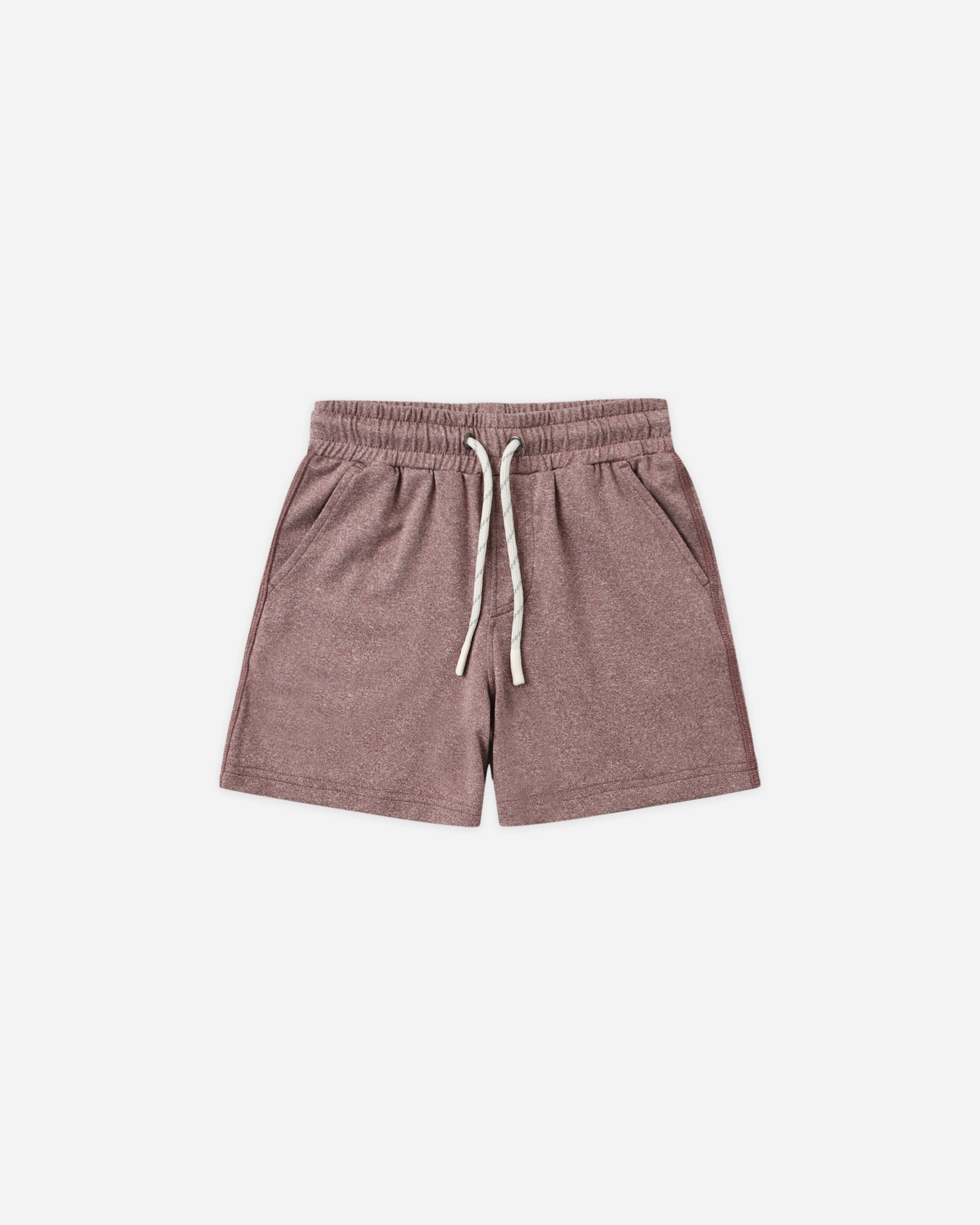 Oceanside Tech Short Heathered Mulberry - Rylee + Cru | Kids Clothes | Trendy Baby Clothes | Modern Infant Outfits |