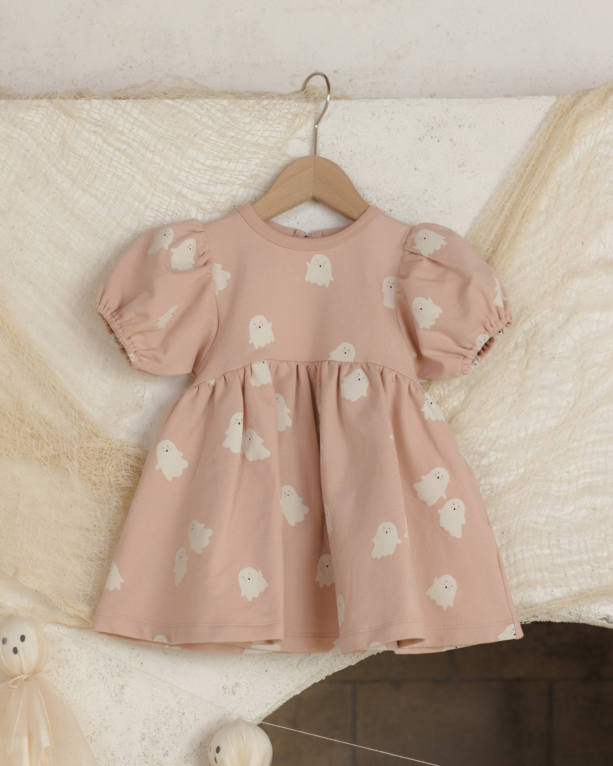 Darla Dress Sweet Ghost - Rylee + Cru | Kids Clothes | Trendy Baby Clothes | Modern Infant Outfits |