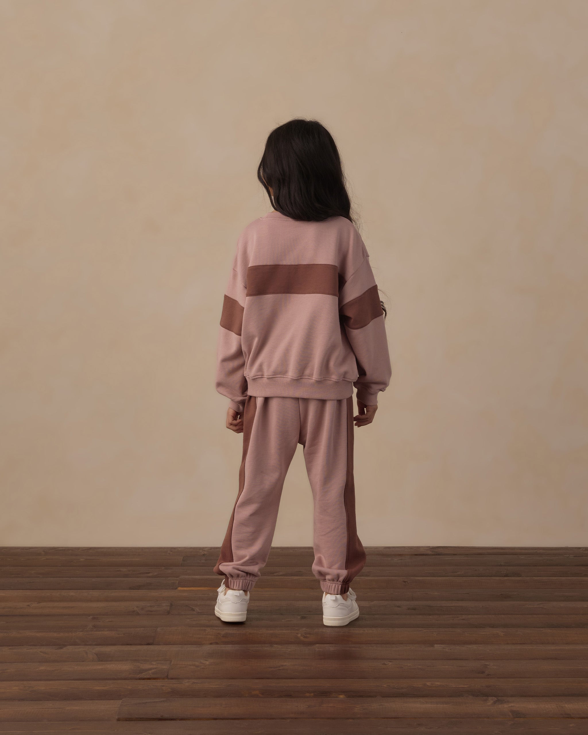 Paneled Sweatpant Rosewood - Rylee + Cru | Kids Clothes | Trendy Baby Clothes | Modern Infant Outfits |