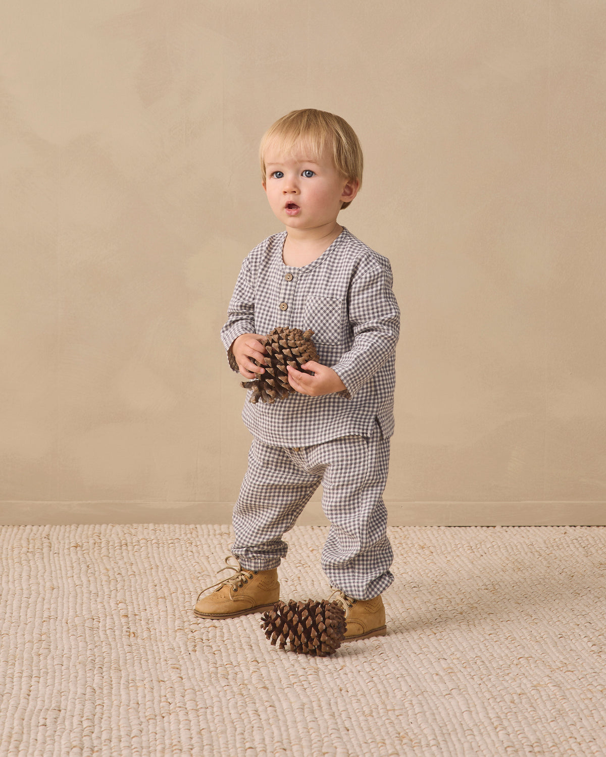 Giovani Pant Midnight Gingham - Rylee + Cru | Kids Clothes | Trendy Baby Clothes | Modern Infant Outfits |