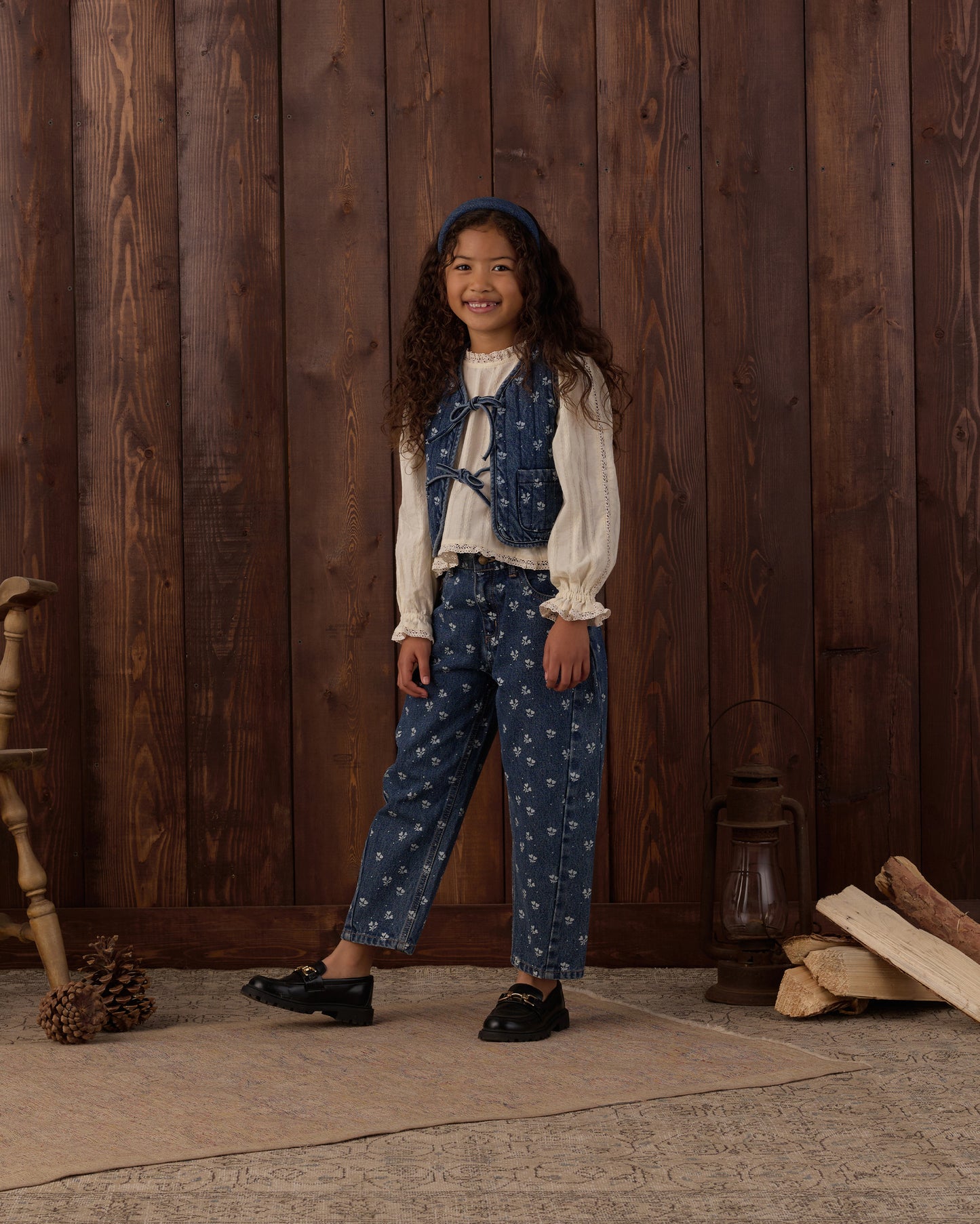 Cecile Blouse Natural - Rylee + Cru | Kids Clothes | Trendy Baby Clothes | Modern Infant Outfits |