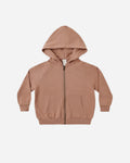 Zip Raglan Hoodie Clay - Rylee + Cru | Kids Clothes | Trendy Baby Clothes | Modern Infant Outfits |