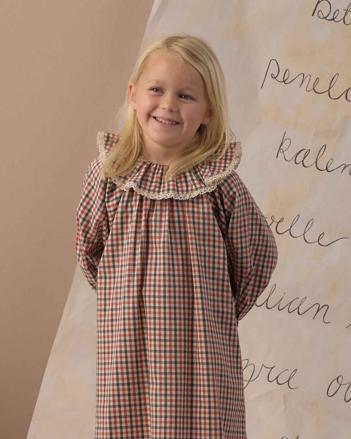 Girl's Nightgown Holiday Gingham - Rylee + Cru | Kids Clothes | Trendy Baby Clothes | Modern Infant Outfits |