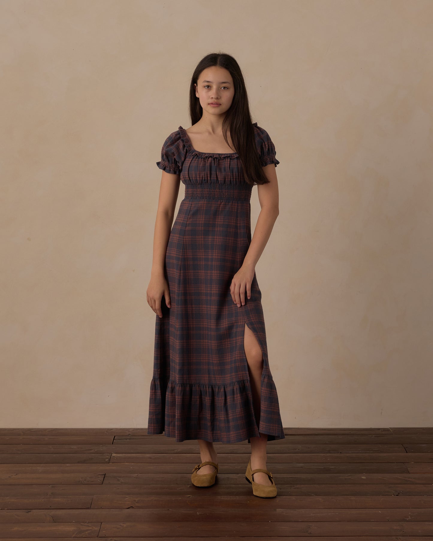 Teen Lana Dress Midnight Plaid - Rylee + Cru | Kids Clothes | Trendy Baby Clothes | Modern Infant Outfits |