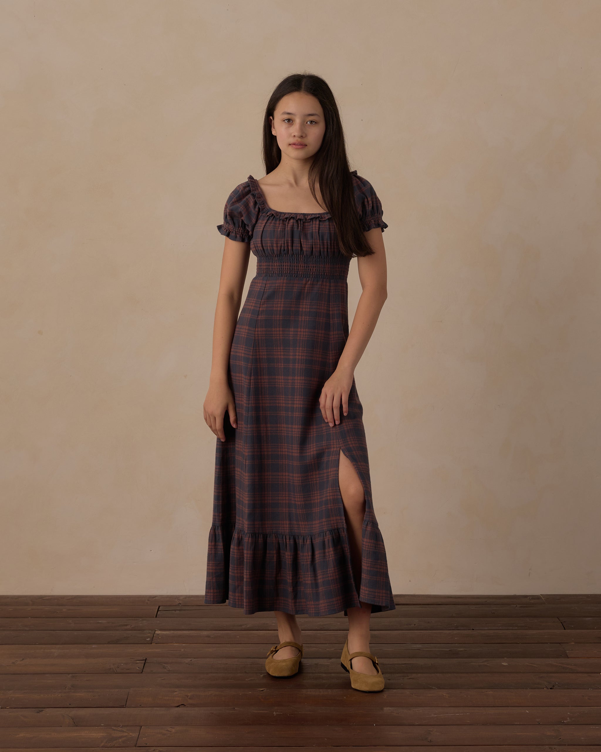 Teen Lana Dress Midnight Plaid - Rylee + Cru | Kids Clothes | Trendy Baby Clothes | Modern Infant Outfits |