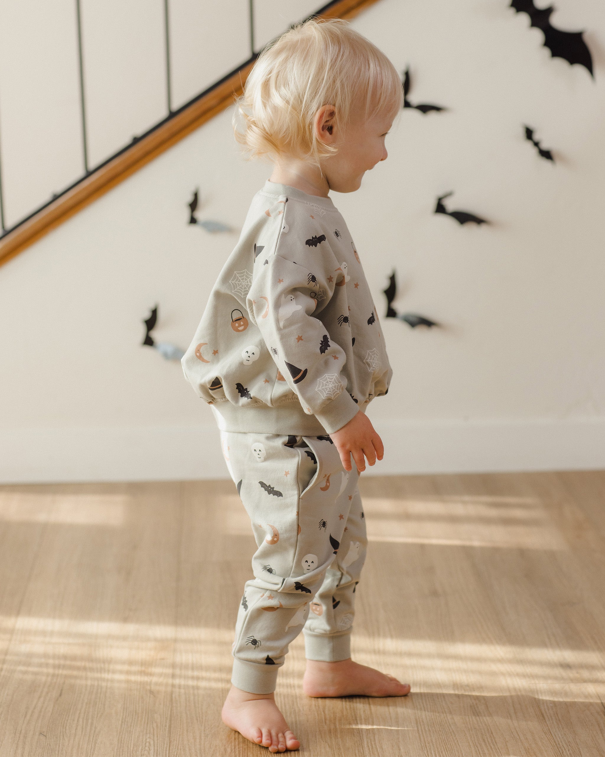 Relaxed Fleece Sweatpant Halloween Things - Rylee + Cru | Kids Clothes | Trendy Baby Clothes | Modern Infant Outfits |
