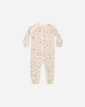 Organic Long John Pajamas Holly Fleur - Rylee + Cru | Kids Clothes | Trendy Baby Clothes | Modern Infant Outfits |