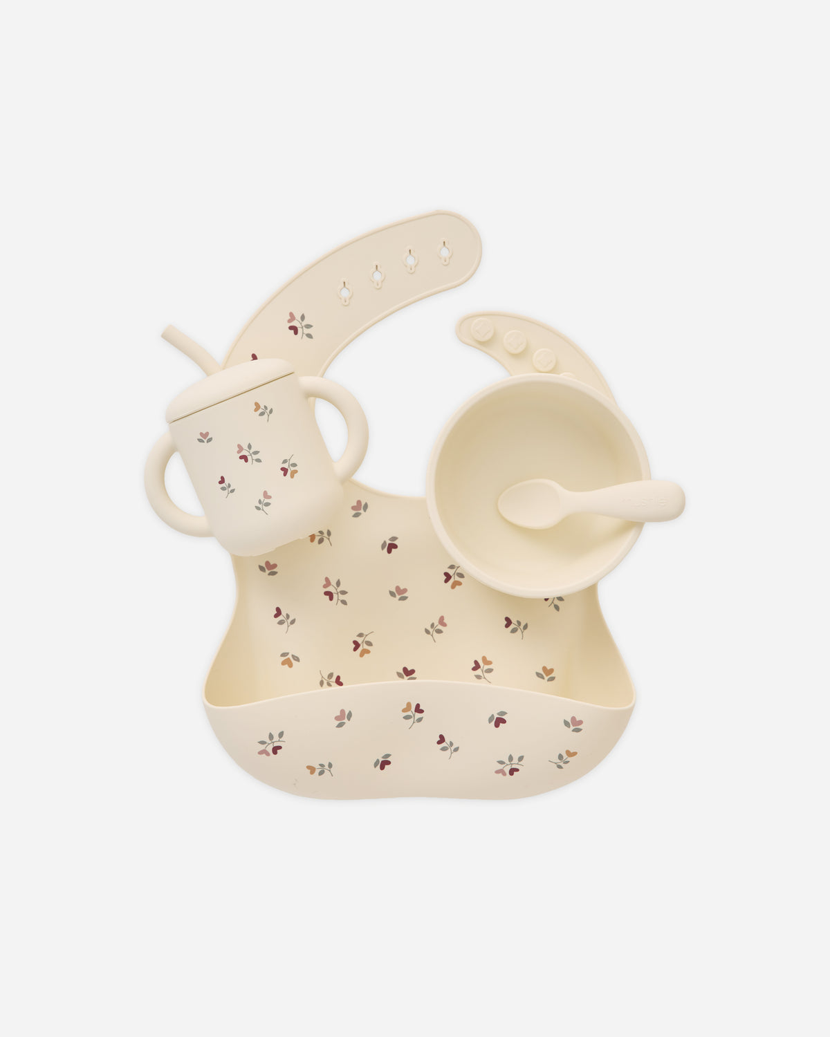 Feeding Kit Heart Ditsy - Rylee + Cru | Kids Clothes | Trendy Baby Clothes | Modern Infant Outfits |