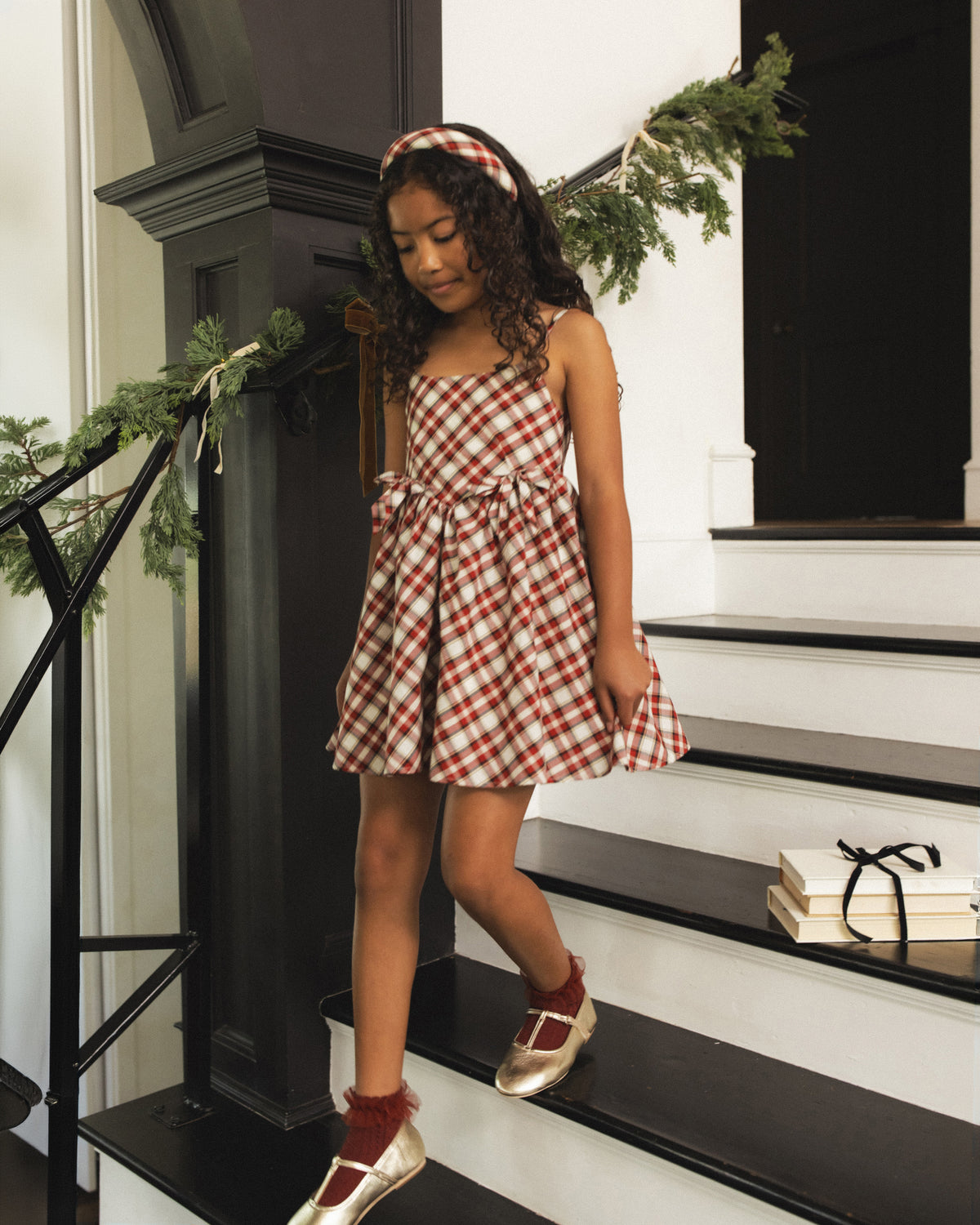 Padded Headband Holiday Tartan