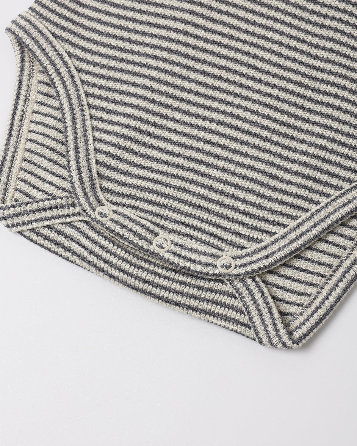 Waffle Long Sleeve Bodysuit Midnight Microstripe - Rylee + Cru | Kids Clothes | Trendy Baby Clothes | Modern Infant Outfits |