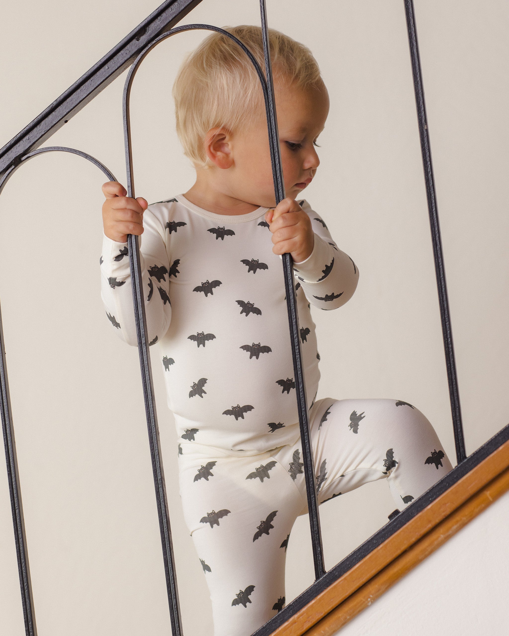 Bamboo Pajama Set Bats - Rylee + Cru | Kids Clothes | Trendy Baby Clothes | Modern Infant Outfits |