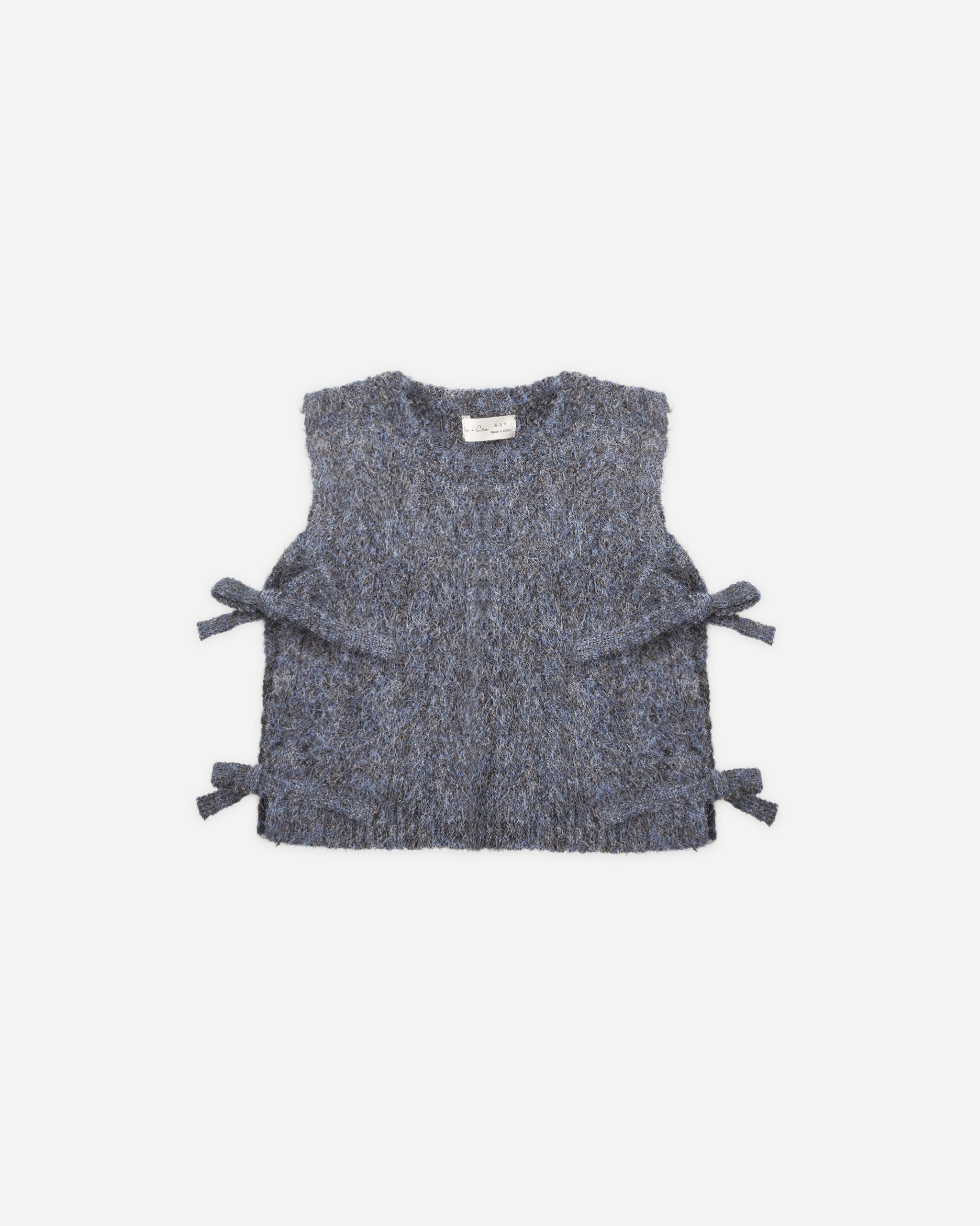 Bow Sweater Vest Midnight - Rylee + Cru | Kids Clothes | Trendy Baby Clothes | Modern Infant Outfits |