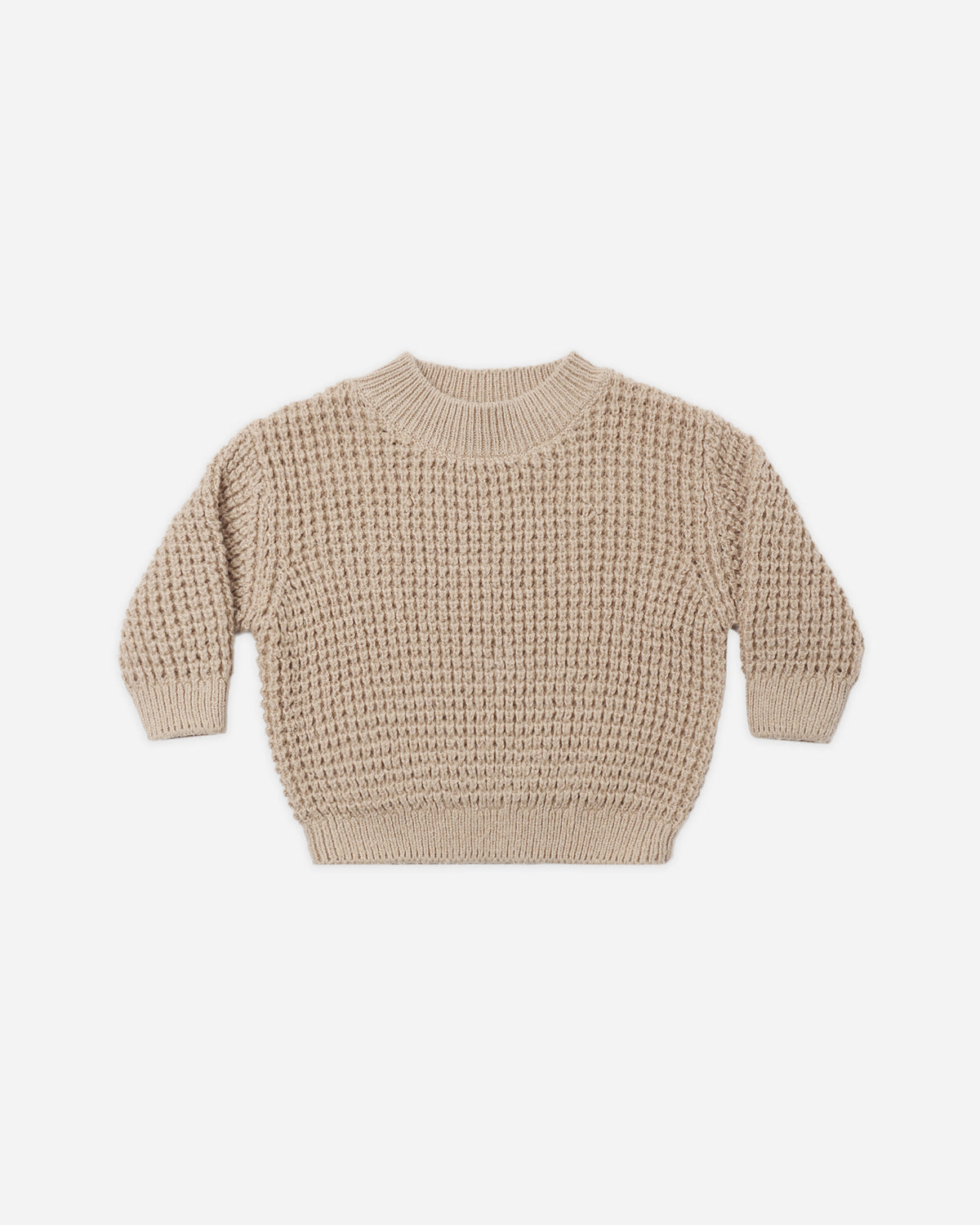 Chunky Knit Sweater Heathered Latte - Rylee + Cru | Kids Clothes | Trendy Baby Clothes | Modern Infant Outfits |
