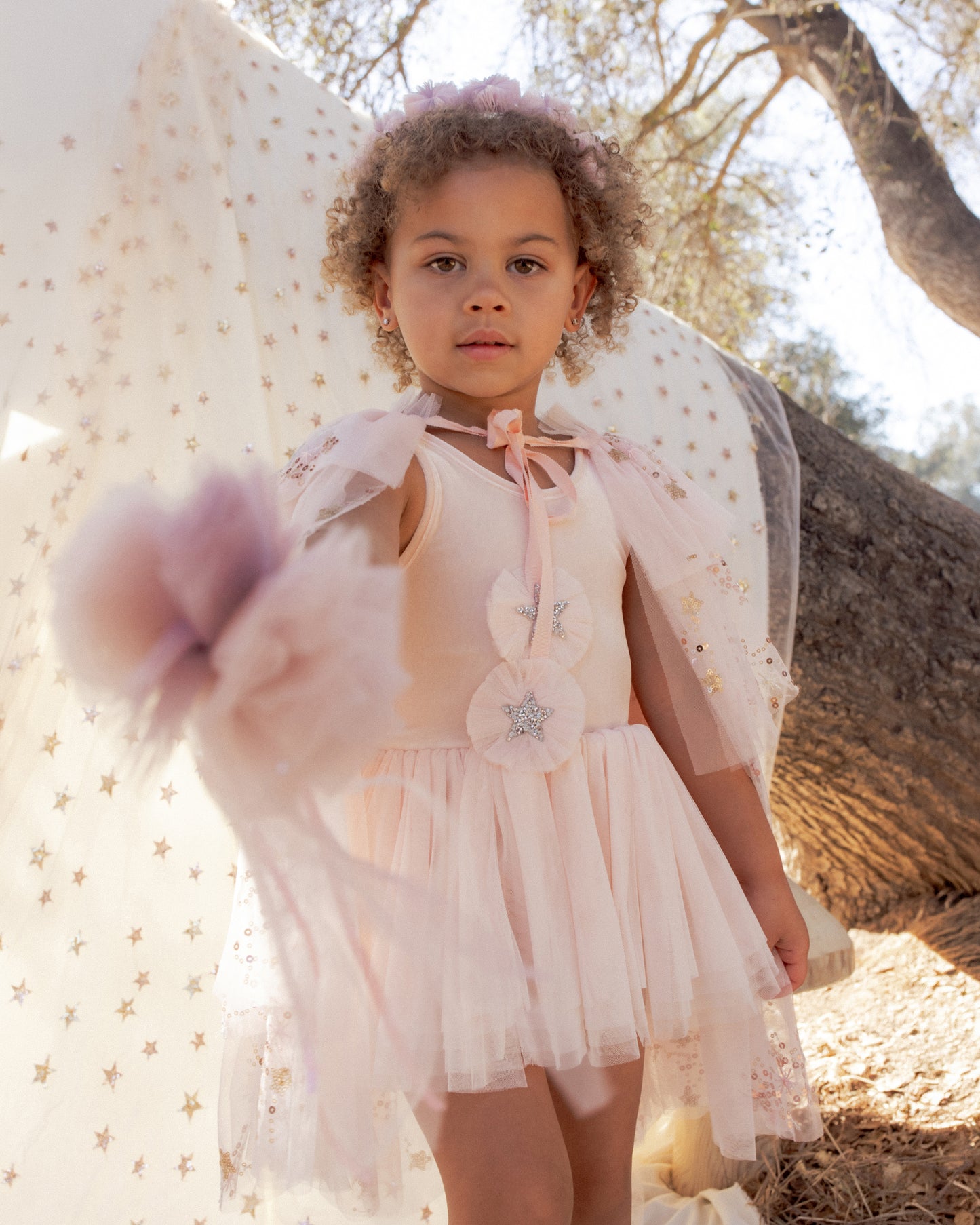 Pom Pom Crown + Wand Sugar Plum - Rylee + Cru | Kids Clothes | Trendy Baby Clothes | Modern Infant Outfits |