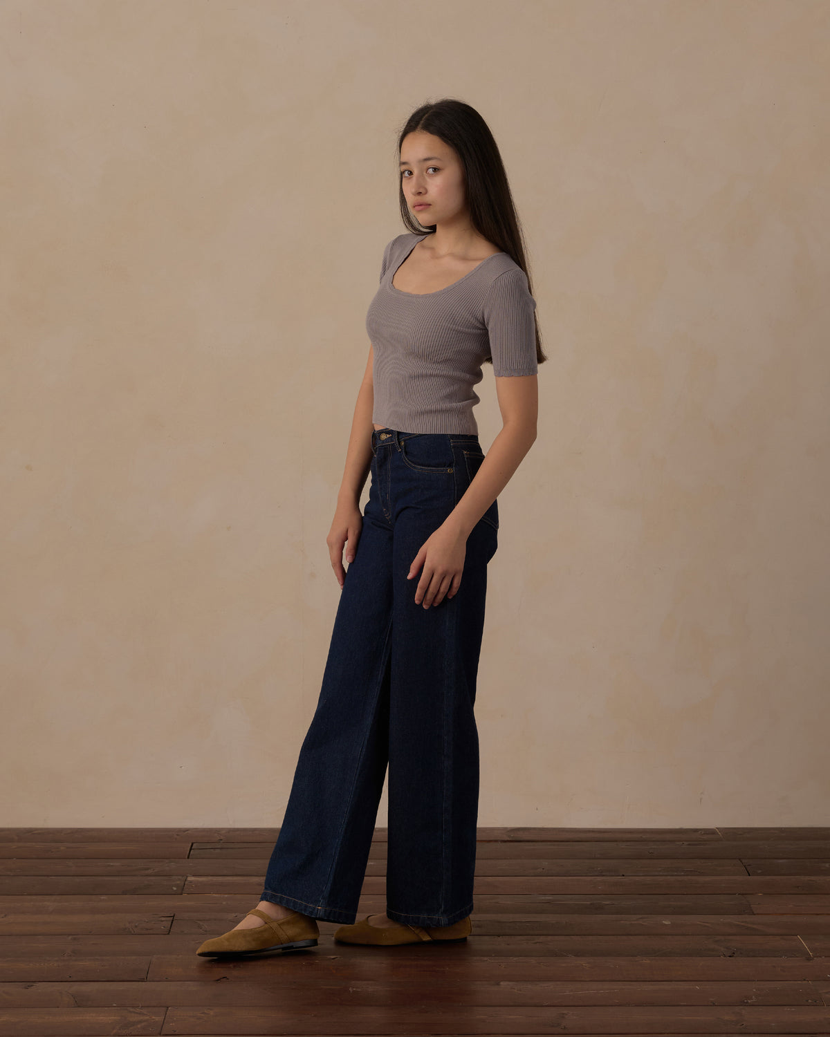 Teen Baggy Wide Leg Denim Dark Indigo - Rylee + Cru | Kids Clothes | Trendy Baby Clothes | Modern Infant Outfits |