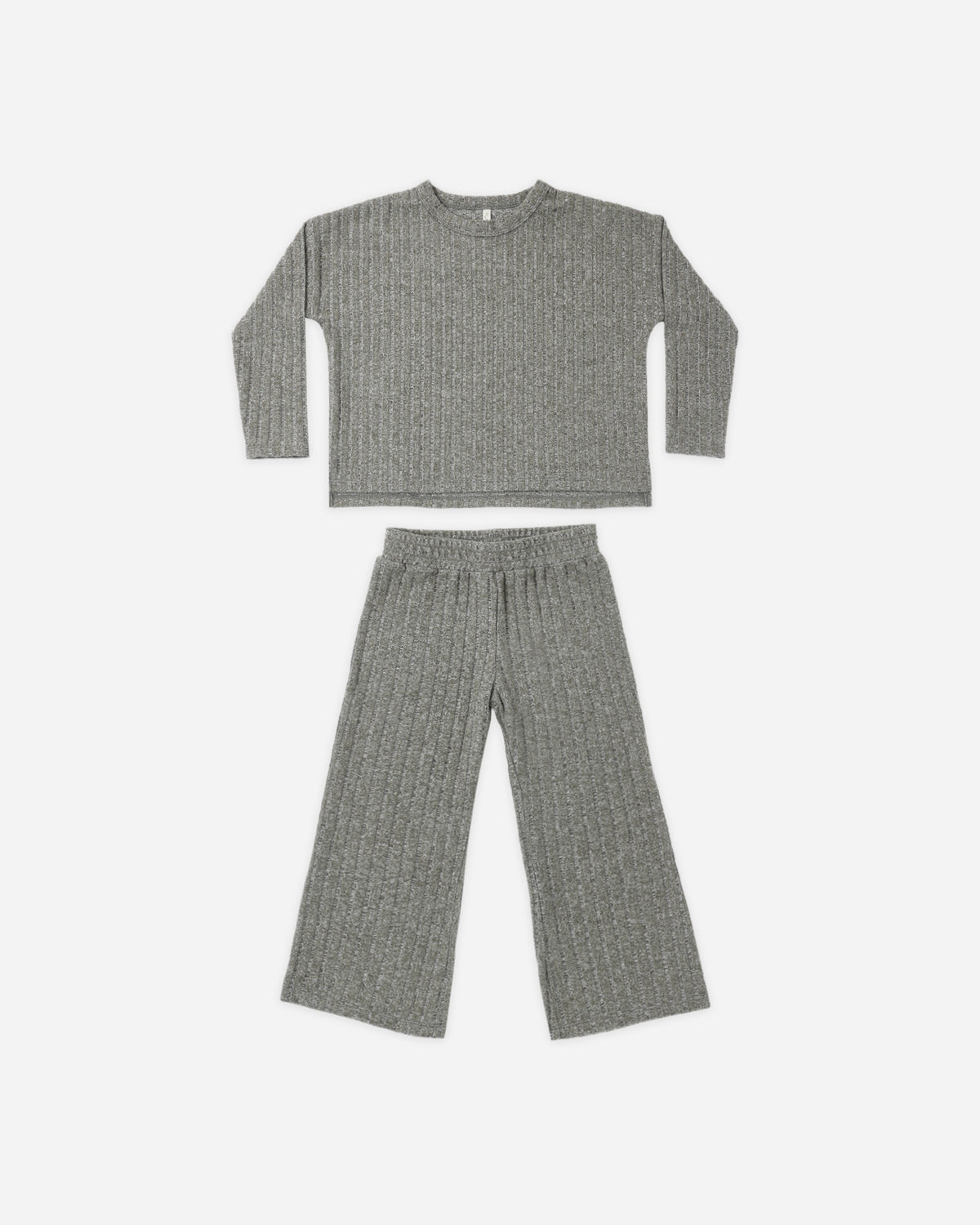 Cozy Rib Knit Set Evergreen - Rylee + Cru | Kids Clothes | Trendy Baby Clothes | Modern Infant Outfits |