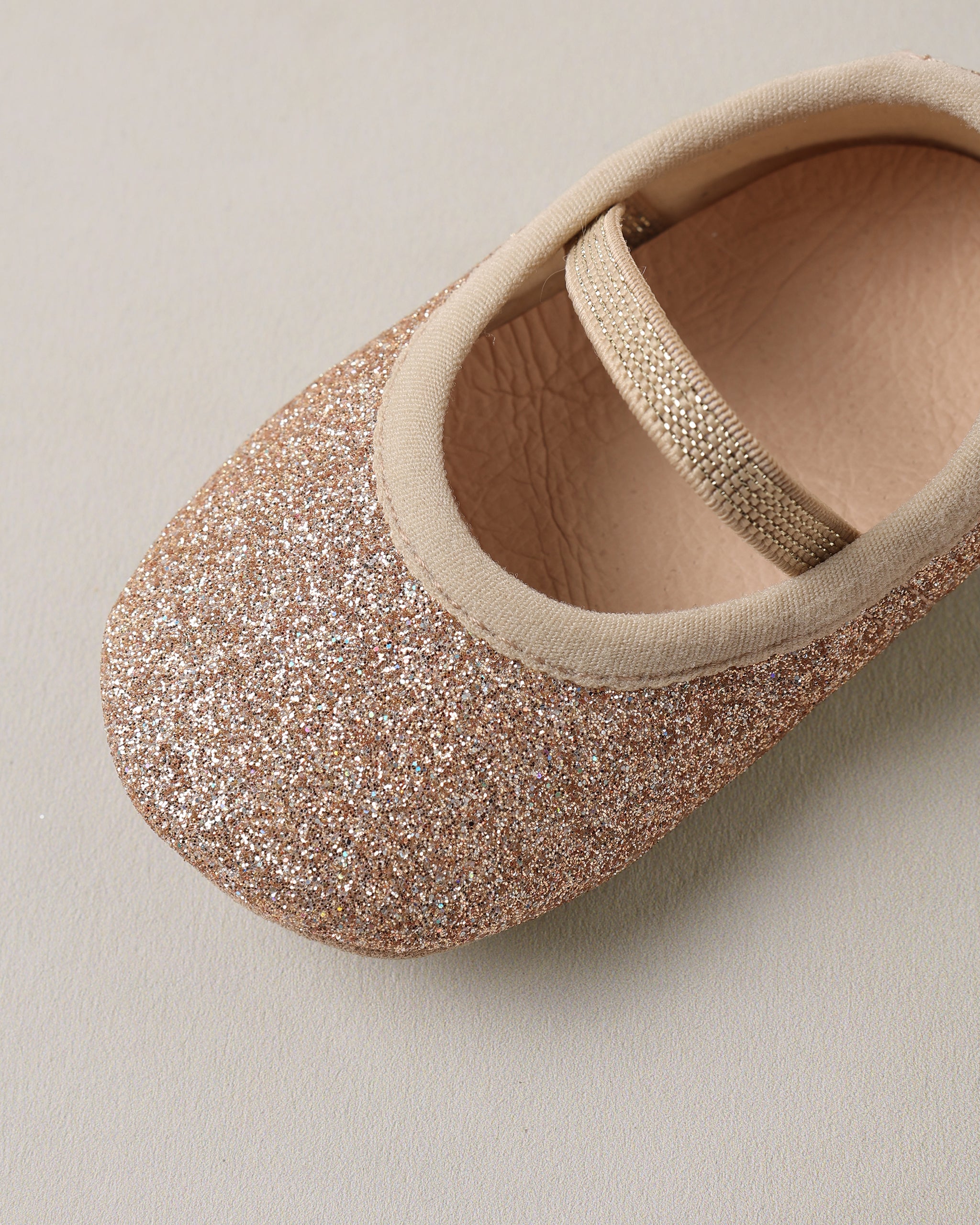 Baby Ballet Flats Rose Gold Shimmer - Rylee + Cru | Kids Clothes | Trendy Baby Clothes | Modern Infant Outfits |