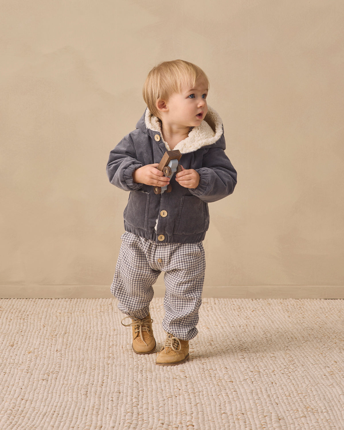 Corduroy Hooded Jacket Midnight - Rylee + Cru | Kids Clothes | Trendy Baby Clothes | Modern Infant Outfits |
