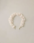 Gathered Headband Embroidered Daisy - Rylee + Cru | Kids Clothes | Trendy Baby Clothes | Modern Infant Outfits |