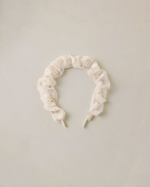 Gathered Headband Embroidered Daisy - Rylee + Cru | Kids Clothes | Trendy Baby Clothes | Modern Infant Outfits |