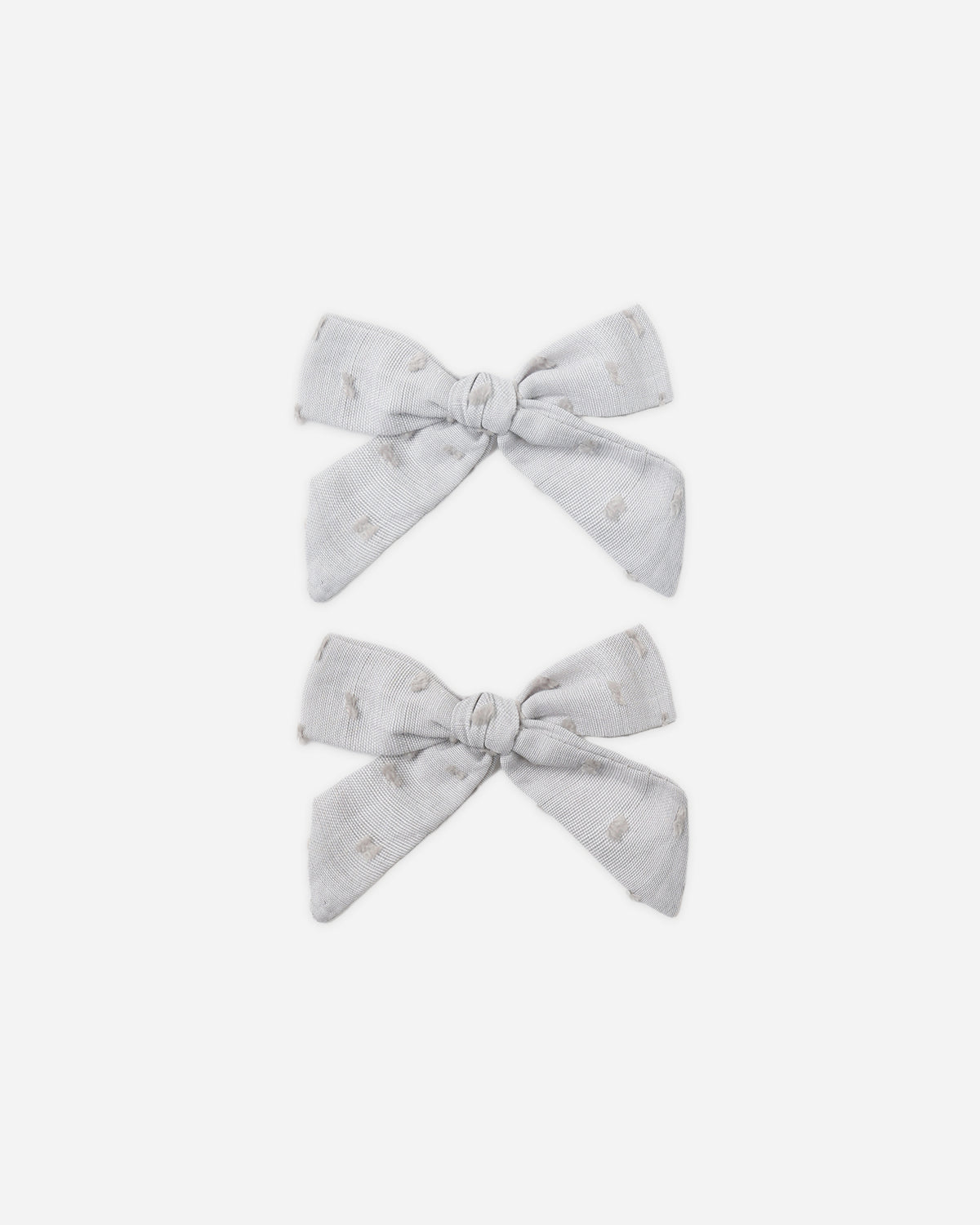 Bows, Set of 2 Dusty Blue - Rylee + Cru | Kids Clothes | Trendy Baby Clothes | Modern Infant Outfits |