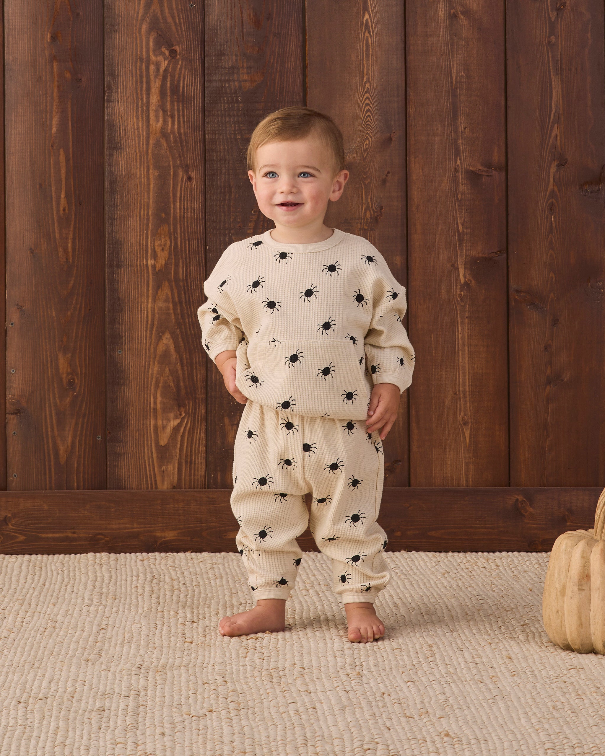 Waffle Slouch Set Bitsy Spider - Rylee + Cru | Kids Clothes | Trendy Baby Clothes | Modern Infant Outfits |