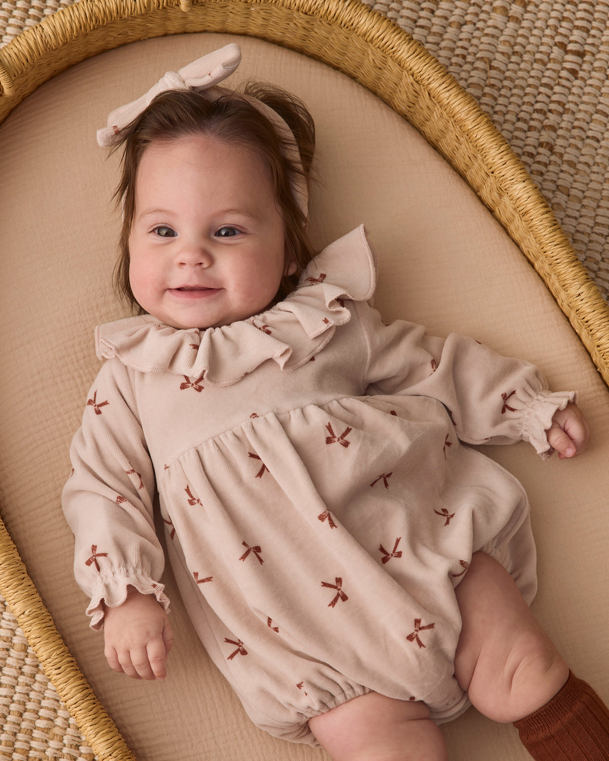 Wendy Romper Red Bows - Rylee + Cru | Kids Clothes | Trendy Baby Clothes | Modern Infant Outfits |