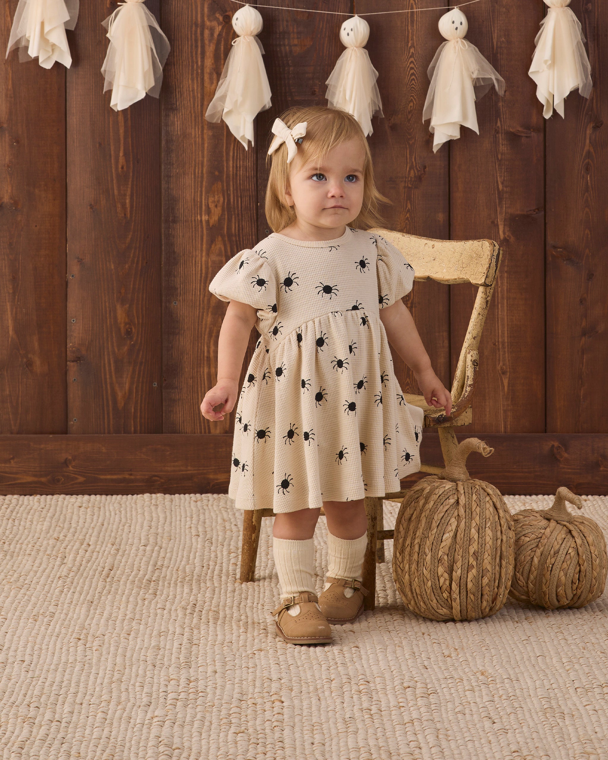 Darla Dress Bitsy Spider - Rylee + Cru | Kids Clothes | Trendy Baby Clothes | Modern Infant Outfits |