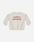 Relaxed Sweatshirt Santa's Favorite - Rylee + Cru | Kids Clothes | Trendy Baby Clothes | Modern Infant Outfits |
