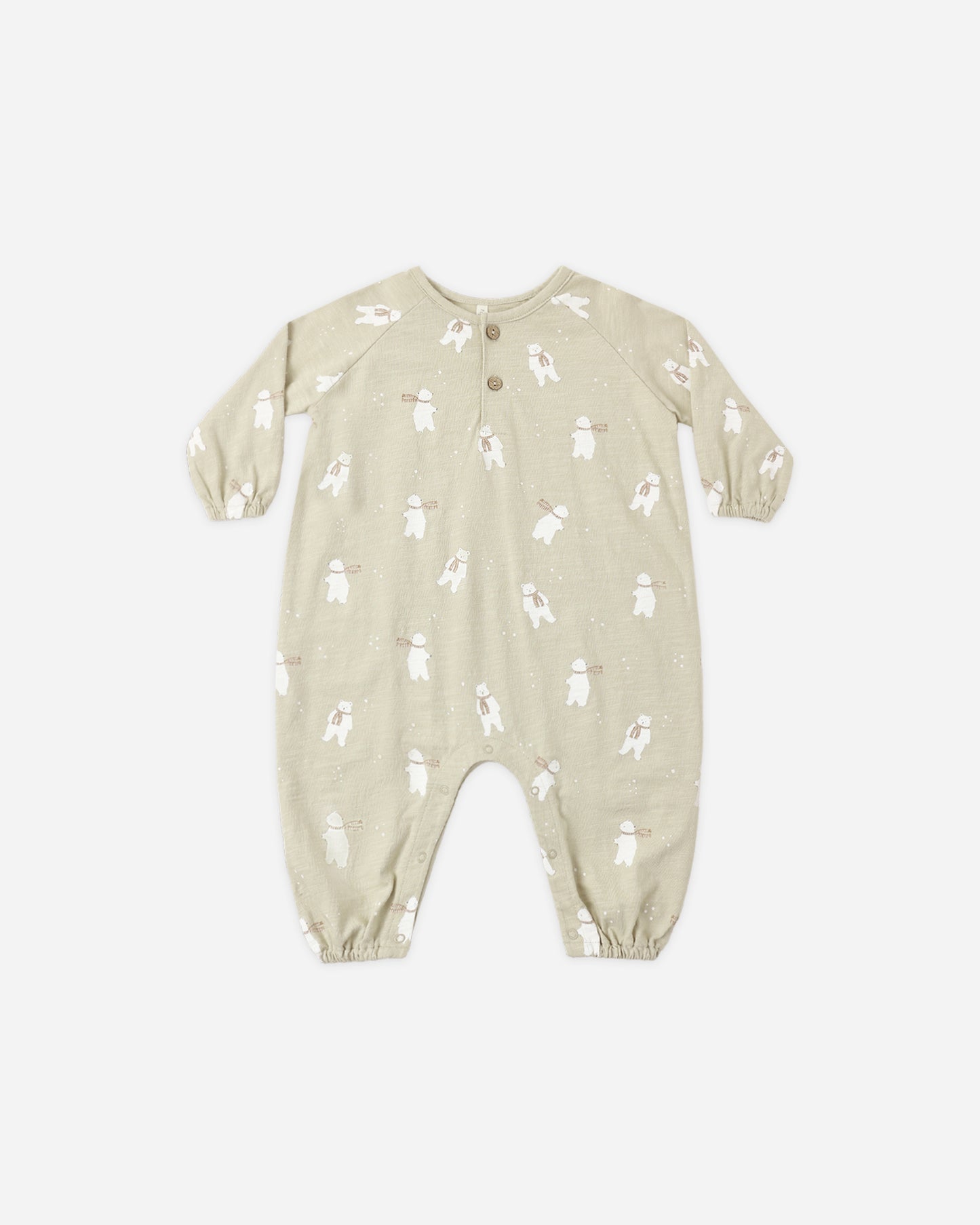 Henley Jumpsuit Polar Bears - Rylee + Cru | Kids Clothes | Trendy Baby Clothes | Modern Infant Outfits |