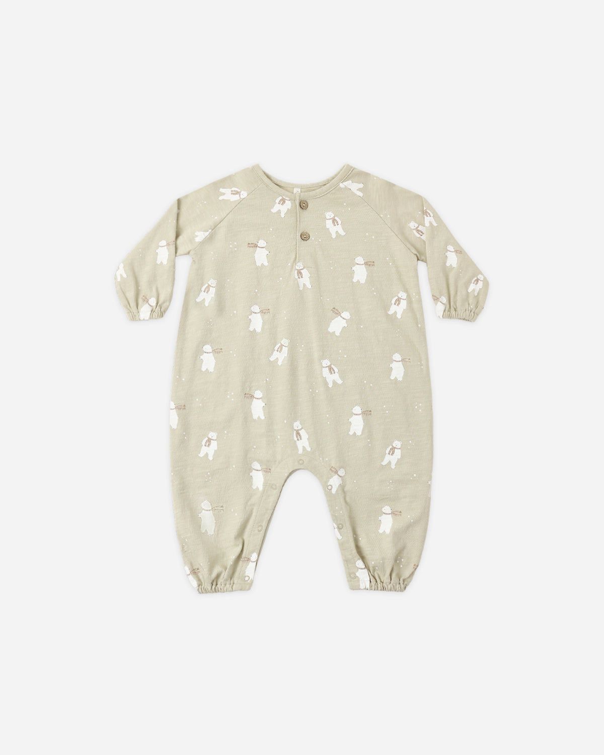 Henley Jumpsuit Polar Bears - Rylee + Cru | Kids Clothes | Trendy Baby Clothes | Modern Infant Outfits |